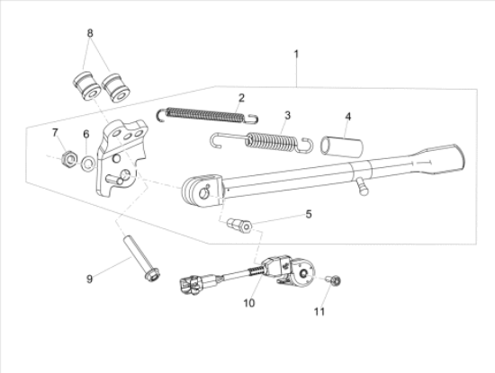 Εικόνα της ΕΛΑΤΗΡΙΟ ΠΛ ΣΤΑΝ SCOOTER/MOTO/TUAREG 660-AP8221211