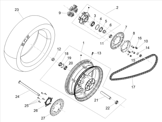 Εικόνα της ΔΙΣΚΟΦΡΕΝΟ ΠΙΣΩ RSV4/TUONO V4/RS 660-85248R