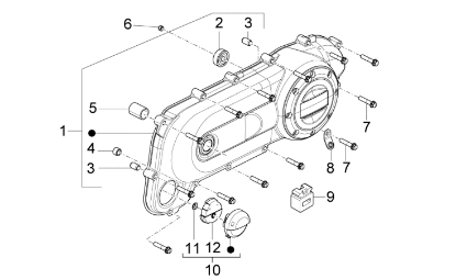 Εικόνα της ΚΑΠΑΚΙ ΚΙΝΗΤΗΡΑ SCOOTER 50 2T MY10-8721985