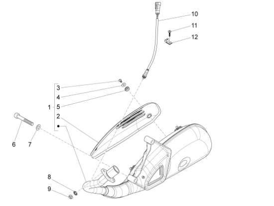 Εικόνα της ΕΞΑΤΜΙΣΗ VESPA LX-S/LIBERT 125-150 4T 3V-B0175385