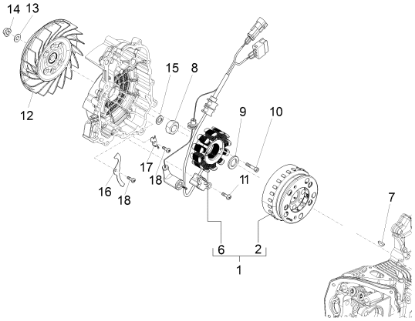 Εικόνα της ΒΟΛΑΝ SCOOTER 125-150 4Τ 3V <02/13 KOMΠΛ-1A006595