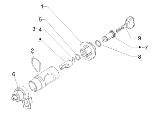 Εικόνα της ΚΕΡΑΙΑ IMMΟΒΙL SCOOTER 125<>800 ΜΕ ΚΑΛΩΔ-1D003415R