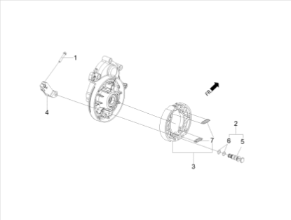 Εικόνα της ΣΙΑΓΩΝΕΣ ΠΙΣΩ ΦΡΕΝΟΥ SXR 50 4T 3V E5-1C000655R