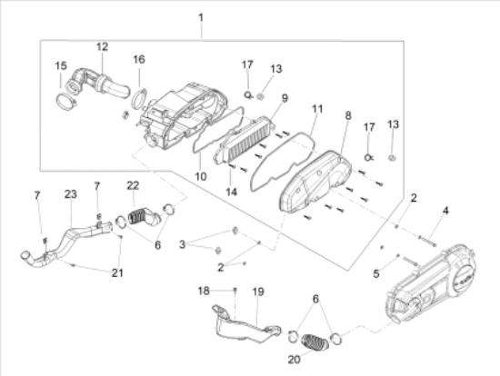 Εικόνα της ΦΙΛΤΡΟ ΑΕΡΟΣ SXR 50 4T 3V E5-MYMOOVER-1A006090