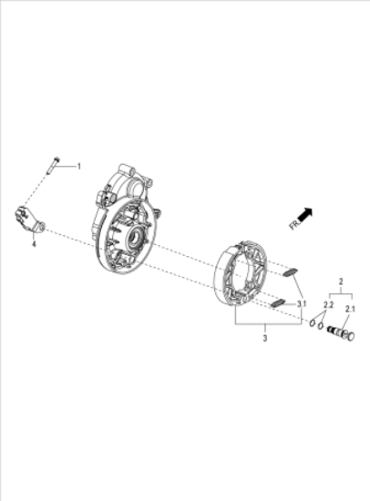 Εικόνα της ΣΙΑΓΩΝΕΣ ΠΙΣΩ ΦΡΕΝΟΥ SXR 50 4T 3V E5-1C000655R