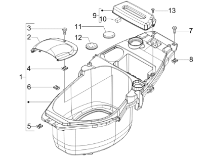 Εικόνα της ΚΑΠΑΚΙ ΜΠΑΤΑΡΙΑΣ FLY 50 4T-125/150 ΓΚΡΙ-621978
