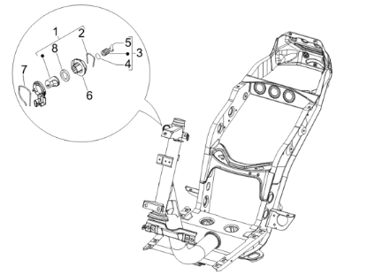 Εικόνα της ΚΕΡΑΙΑ IMMΟΒΙL SCOOTER 125<>800 ΜΕ ΚΑΛΩΔ-1D003415R