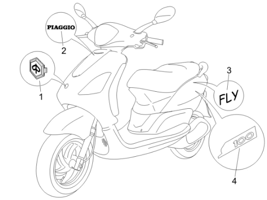 Εικόνα της ΣΗΜΑ ΠΟΔΙΑΣ ΛΟΓΟΤΥΠΟ PIAGGIO-5743990095