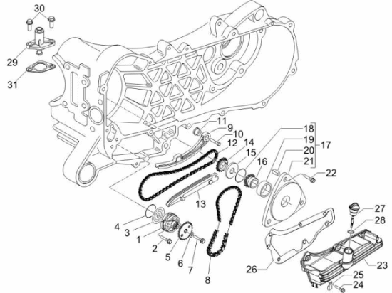 Εικόνα της ΤΕΝΤΩΤΗΡΑΣ ΚΑΔΕΝΑΣ SCOOTER 125<>300 E5-1A021978R