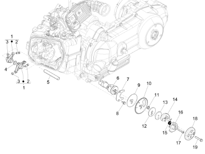 Εικόνα της ΕΚΚΕΝΤΡΟΦΟΡΟΣ SCOOTER 125<>150 4T 2V <13-878001