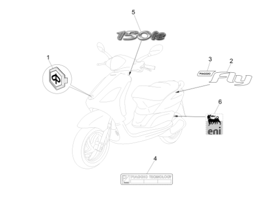 Εικόνα της ΣΗΜΑ ΠΛΕΥΡΟΥ PIAGGIO FLY 50<>150 MY13-1B000244