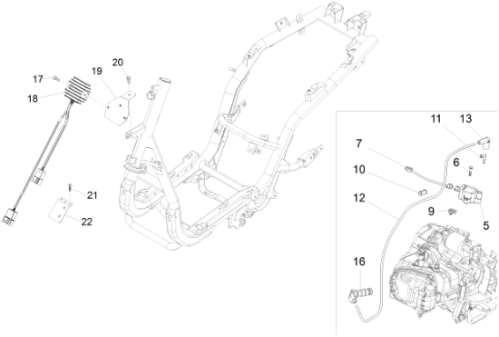 Εικόνα της ΑΚΡΟΦΥΣΙΟ ΠΟΛ/ΣΤΗ SCOOTER 125<>400-1A024520