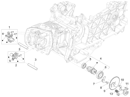 Εικόνα της ΑΝΤΙΒΑΡΟ ΑΠΟΣΥΜΠ SCOOTER 125 4T 3V 2-CM266202