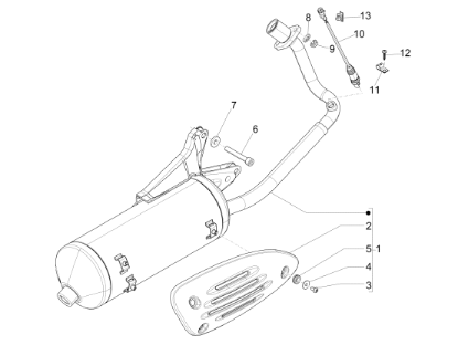 Εικόνα της ΠΡΟΦΥΛΑΚΤΗΡΑΣ ΕΞΑΤΜ FLY 125/150 4T MY12-B015919