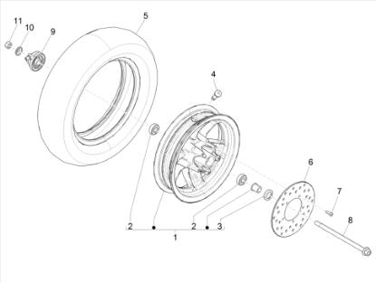 Εικόνα της ΑΞΟΝΑΣ ΜΠΡΟΣ ΤΡΟΧΟΥ ΖΙΡ50-100 4Τ-1C004312