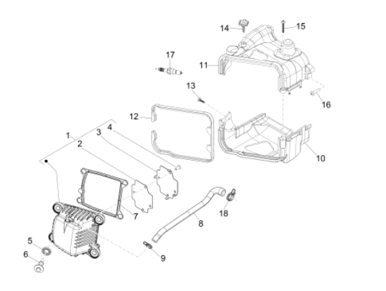 Εικόνα της ΣΩΛΗΝΑΣ ΕΞΑΕΡ SCOOTER 50-100 4T-969400