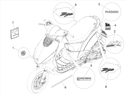 Εικόνα της ΑΥΤ/ΤΟ PIAGGIO ZIP 50<>100 742/B-2H003414000A1