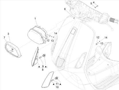 Εικόνα της ΣΤΕΦΑΝΙ ΜΠΡ ΦΑΝΟΥ VESPA SPRINT 50<>150-1B005393