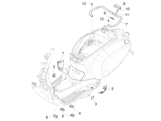 Εικόνα της ΧΕΙΡΟΛΑΒΗ ΠΙΣΩ VESPA SPRINT-1B007778