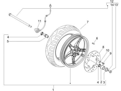 Εικόνα της ΑΞΟΝΑΣ ΜΠΡΟΣ ΤΡΟΧΟΥ ΖΙΡ50-100 4Τ-1C004312