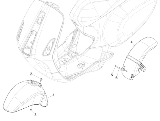 Εικόνα της ΦΤΕΡΟ ΜΠΡΟΣ VESPA SPRINT ΚΙΤΡ 983A/LD-1B006646000LD