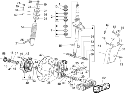 Εικόνα της ΑΜΟΡΤΙΣΕΡ ΜΠΡΟΣ VESPA GTS 125<>300-HPE-1C004530R