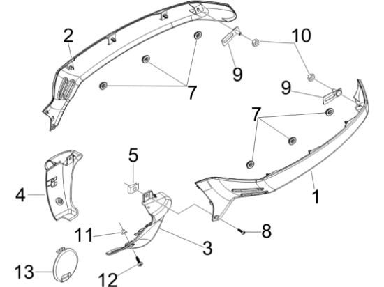 Εικόνα της ΚΑΠΑΚΙ ΣΠΟΙΛΕΡ ΔΕ VESPA GTS ΚΟΚΚΙΝΟ 894-1B003904000R7