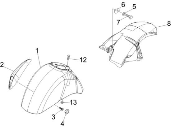 Εικόνα της ΦΤΕΡΟ ΜΠΡΟΣ VESPA GT-GTS EXCALIB 738-65102960F2