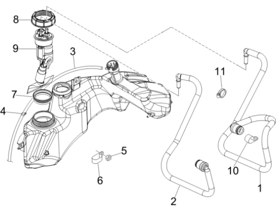 Εικόνα της ΣΩΛΗΝΑΚΙ ΒΕΝΖΙΝΗΣ VESPA GT-GTS-GTV ΑΠΟΣΤ-621146