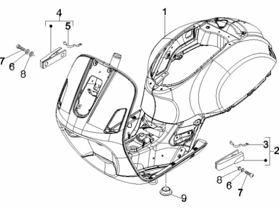 Εικόνα της ΣΑΣΙ VESPA GTS MY14 ΜΠΛΕ 222/Α-1B0008636000DE