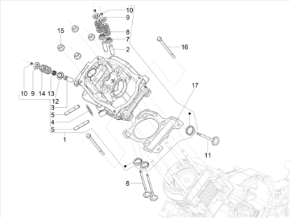 Εικόνα της ΒΑΛΒΙΔΑ ΕΙΣΑΓΩΓΗΣ SR 125 MOTARD O20-B014684