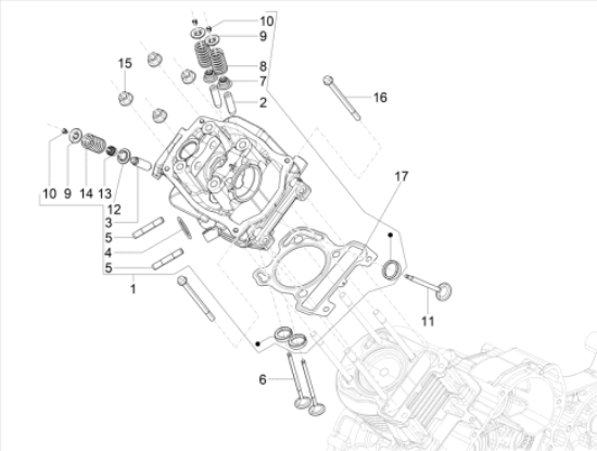 Εικόνα της ΒΑΛΒΙΔΑ ΕΙΣΑΓΩΓΗΣ SR 125 MOTARD O20-B014684