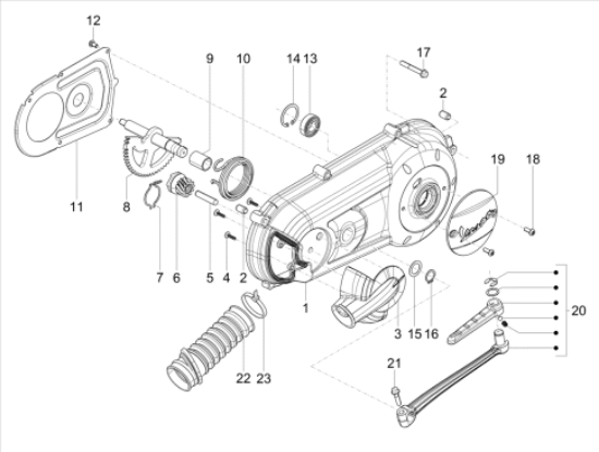 Εικόνα της ΒΙΔΑ M6x20 CL10-1A003060