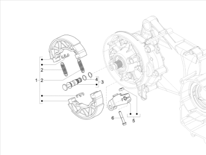 Εικόνα της ΣΙΑΓΩΝΕΣ ΠΙΣΩ ΦΡΕΝΟΥ SXR 50 4T 3V E5-1C000655R