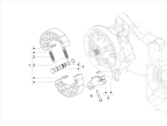 Εικόνα της ΣΙΑΓΩΝΕΣ ΠΙΣΩ ΦΡΕΝΟΥ SXR 50 4T 3V E5-1C000655R