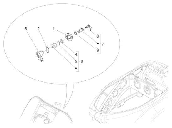 Εικόνα της ΚΛΕΙΔΙ ΑΚΑΤΕΡΓ VESPA ΕΤ2 50-4T-573960