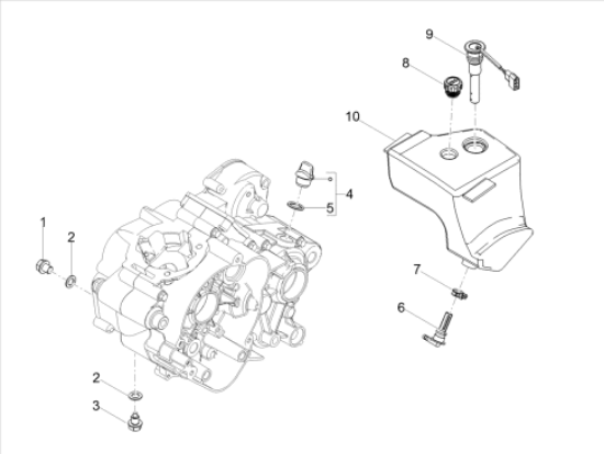 Εικόνα της ΤΕΠΟΖΙΤΟ ΛΑΔΙΟΥ SX-RX 50-125-DERBI DRD-00H03704081