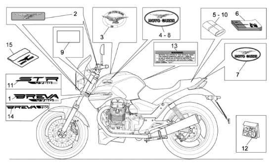 Εικόνα της ΑΥΤΟΚΟΛΛΗΤΟ STR V750 I.E. BREVA 750-GU32926312