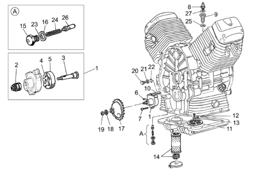 Εικόνα της ΦΙΛΤΡΟ ΛΑΔΙΟΥ MG V35-V50-V9-BREVA-NEV750-2A000633