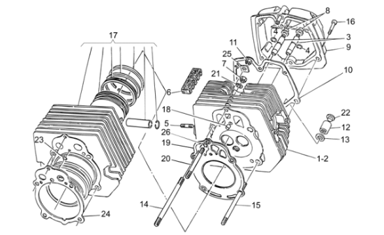 Εικόνα της ΚΥΛΙΝΔΡΟΣ MG NEVADA-BRENA 750-V7 ΚΟΜΠΛΕ-GU32060110