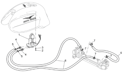 Εικόνα της ΡΑΚΟΡ ΣΩΛΗΝΑΚΙ ΒΕΝΖ MG BREVA 1.1-BELLAG-GU01106692