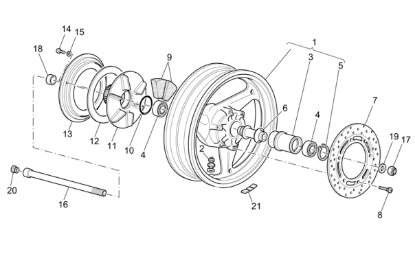 Εικόνα της ΒΙΔΑ ΔΙΣΚΟΦΡΕΝΟΥ MOTO GUZZI-GU30611460