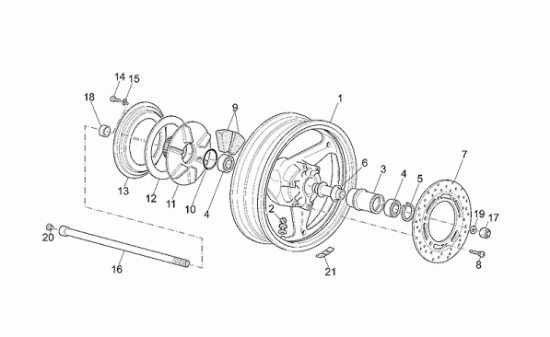 Εικόνα της ΒΙΔΑ ΔΙΣΚΟΦΡΕΝΟΥ MOTO GUZZI-GU30611460