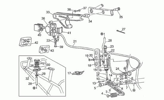 Εικόνα της ΛΑΣΤΙΧΟ ΠΟΔΟΦΡΕΝΟΥ MOTO GUZZI-GU14251001