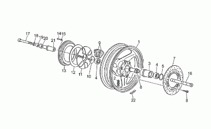 Εικόνα της ΒΙΔΑ ΔΙΣΚΟΦΡΕΝΟΥ MOTO GUZZI-GU30611460