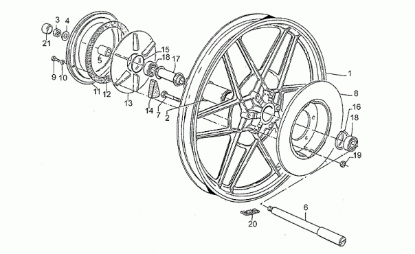 Εικόνα της ΡΟΥΛΕΜΑΝ ΠΙΣΩ ΤΡΟΧΟΥ MG V11 20X47X14-GU92204220