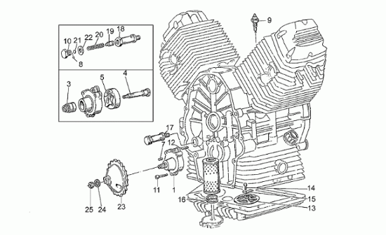 Εικόνα της ΦΙΛΤΡΟ ΛΑΔΙΟΥ MG V35-V50-V9-BREVA-NEV750-2A000633