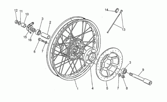 Εικόνα της ΡΟΥΛΕΜΑΝ ΠΙΣΩ ΤΡΟΧΟΥ MG BREVA-NEVADA 750-GU92204217