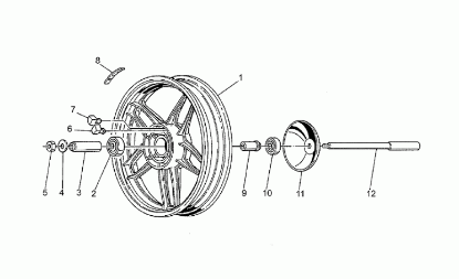 Εικόνα της ΡΟΥΛΕΜΑΝ ΠΙΣΩ ΤΡΟΧΟΥ MG BREVA-NEVADA 750-GU92204217