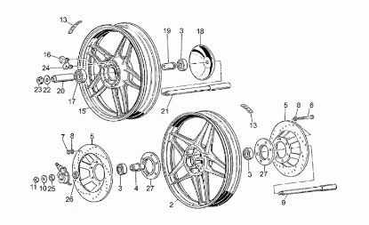 Εικόνα της ΡΟΥΛΕΜΑΝ ΠΙΣΩ ΤΡΟΧΟΥ MG BREVA-NEVADA 750-GU92204217